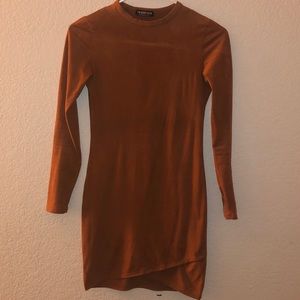 Fashion Nova McKenna Dress - Suede